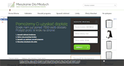 Desktop Screenshot of mieszkaniedlamlodych.org